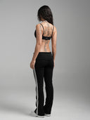 FLX Layered Halter Bra Black/White