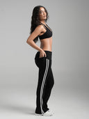 FLX Layered Halter Bra Black