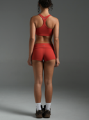 Stripe Foldover Hot Shorts Rouge/Bittersweet