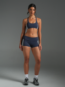 FLX Stripe Racer Back Bra Stellar/White