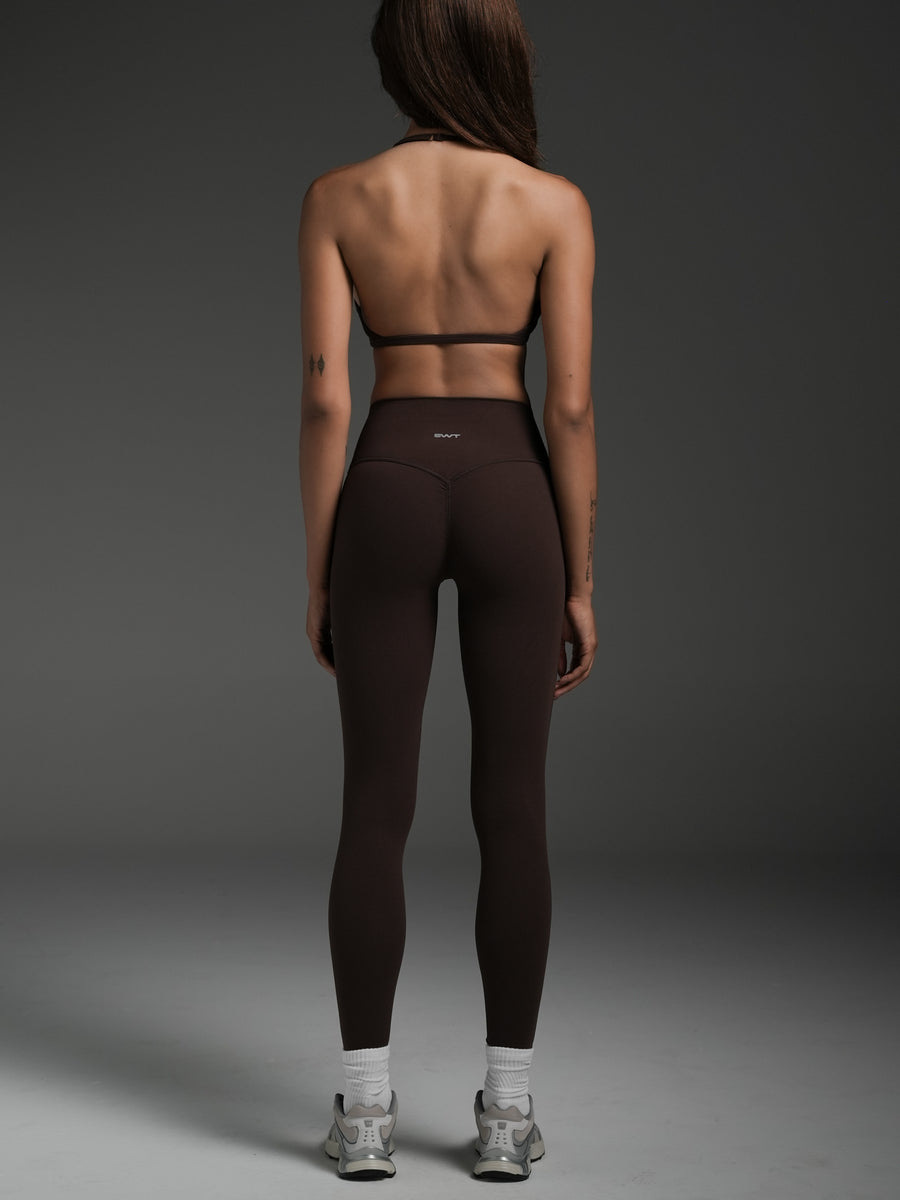 FLX Invisible Scrunch Leggings Chocolate