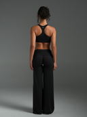 FLX Foldover Stripe Wide Leg Bottoms Black/White