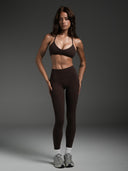 FLX Invisible Scrunch Leggings Chocolate