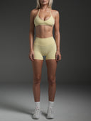 FLX Invisible Scrunch Shorts 4" Vanilla