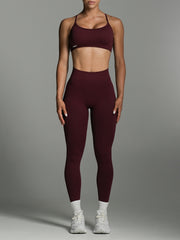 Shape Me Leggings | Full Length Cherry Cola