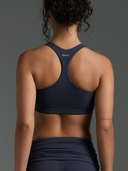 FLX Stripe Racer Back Bra Stellar/White