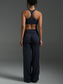 FLX Foldover Stripe Wide Leg Bottoms Stellar/White