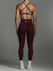 Shape Me Leggings | Full Length Cherry Cola