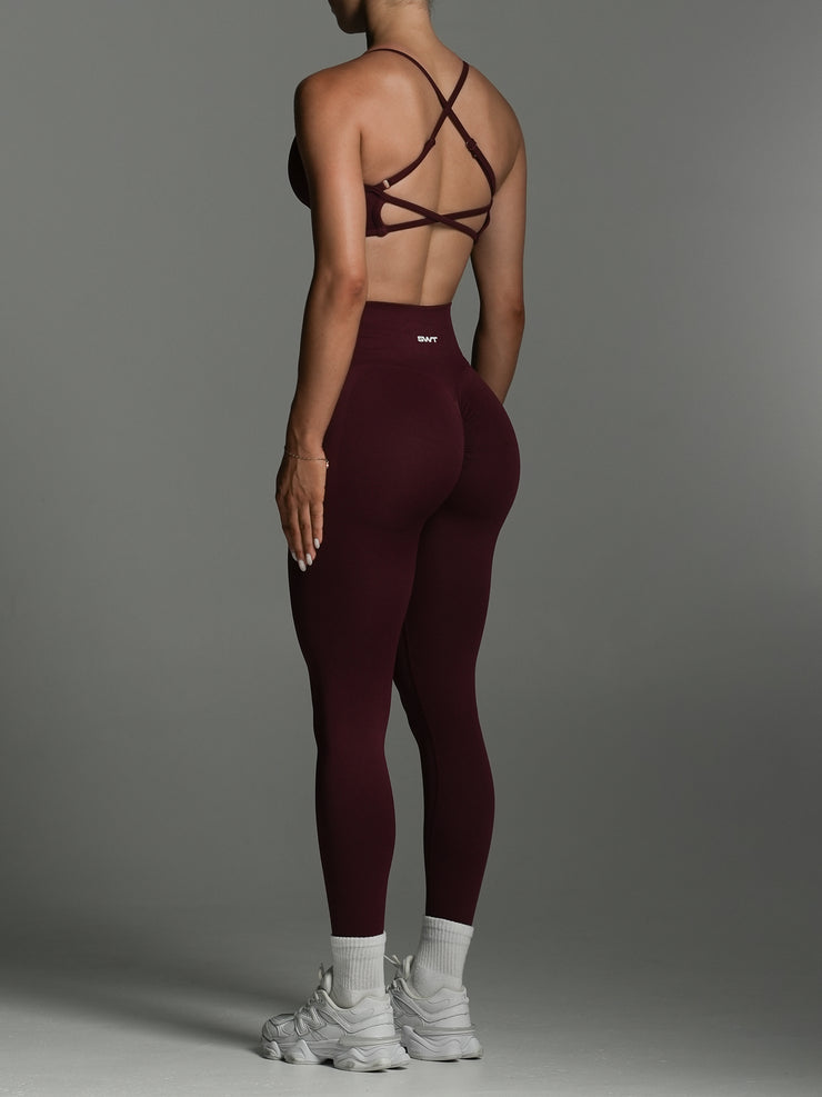 Shape Me Leggings | Full Length Cherry Cola