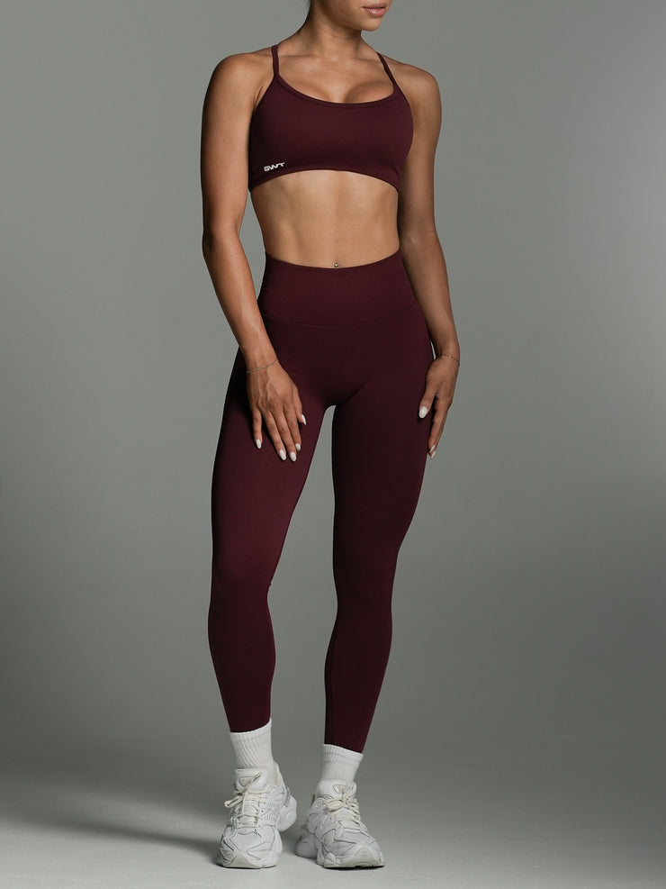 Shape Me Leggings | Full Length Cherry Cola