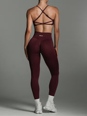 Shape Me Leggings | Full Length Cherry Cola