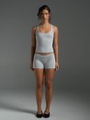 Active Tank Grey Marle/White