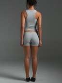 Micro Shorts Grey Marle/White