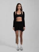 Asymmetrical Skort Black