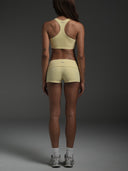 Stripe Foldover Hot Shorts Vanilla/Chocolate