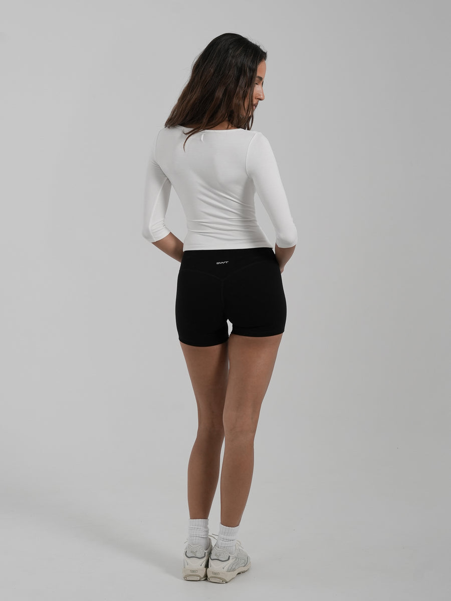 3/4 Sleeve Top White