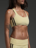 FLX Stripe Racer Back Bra Vanilla/Chocolate