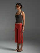 FLX Stripe Wide Leg Capris Rouge/Bittersweet