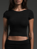 Backless Tee Black