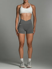 V-Scrunch Seamless Shorts Grey