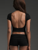 Backless Tee Black