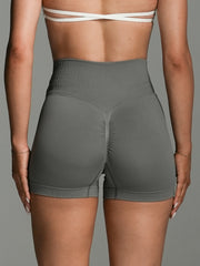 V-Scrunch Seamless Shorts Grey