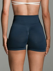 V-Scrunch Seamless Shorts Indigo