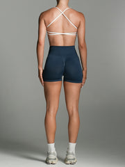 V-Scrunch Seamless Shorts Indigo