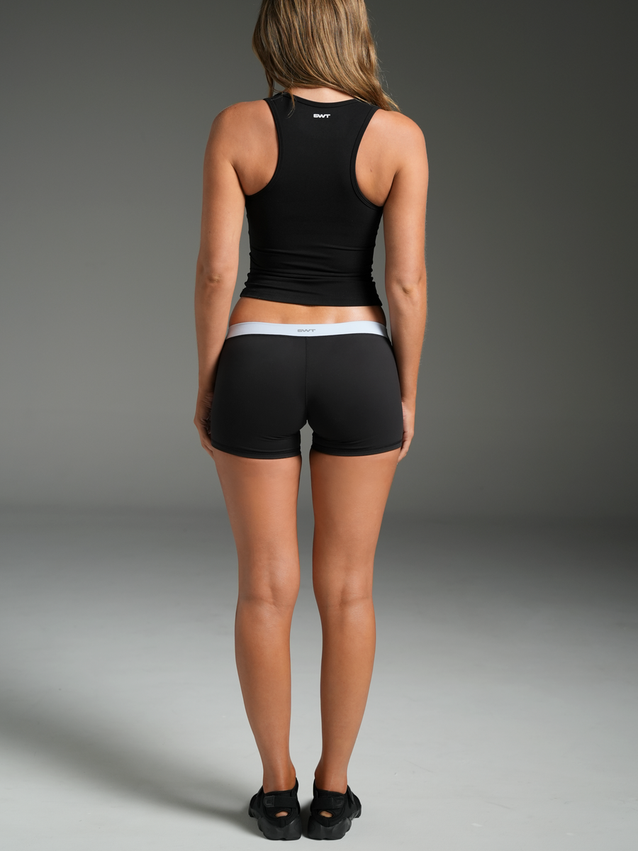 FLX Micro Shorts Black/Dust Blue