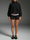 Quarter Zip Black