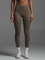 Base Ruche Leggings Mocha