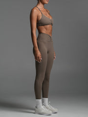 Base Ruche Leggings Mocha