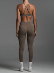 Base Ruche Leggings Mocha