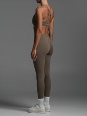 Base Ruche Leggings Mocha