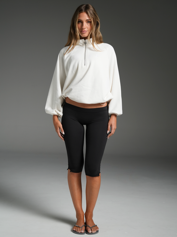 Quarter Zip Ivory