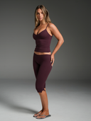 FLX Low Waist Capris Dark Cherry