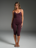 FLX Bustier Tank Dark Cherry