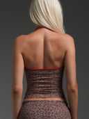 FLX Crossover Halter Tank Leopard/Chilli 