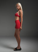 FLX Invisible Scrunch Shorts 4" Chilli