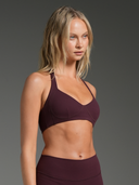 FLX Bustier Halter Bra Dark Cherry