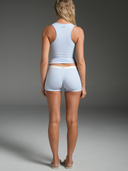 FLX Micro Shorts Dust Blue/Ivory