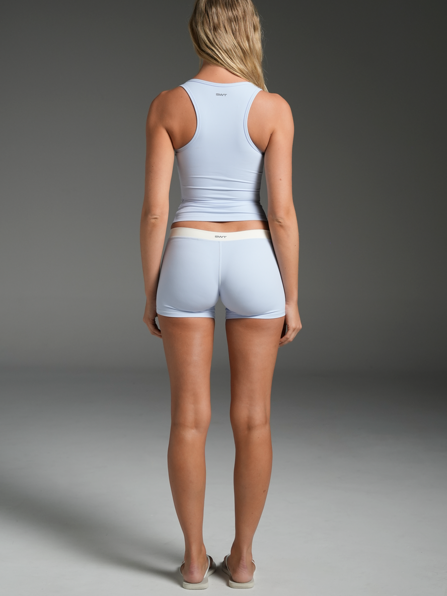 FLX Micro Shorts Dust Blue/Ivory