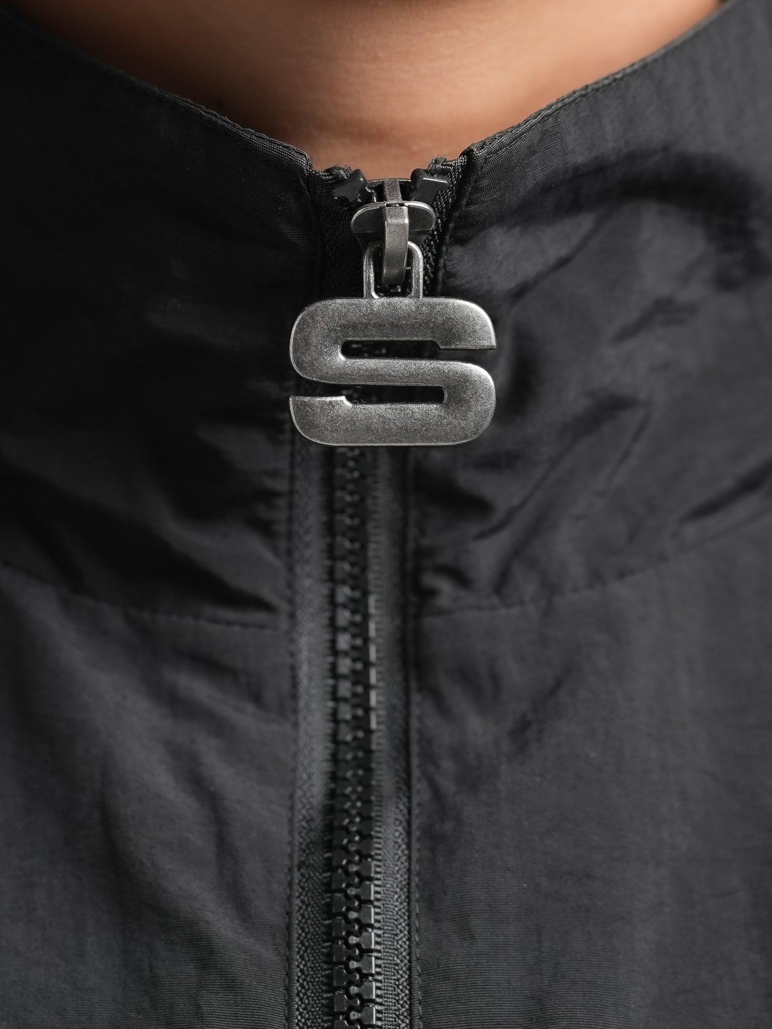 Black Oversized Track Jacket | SWT Active