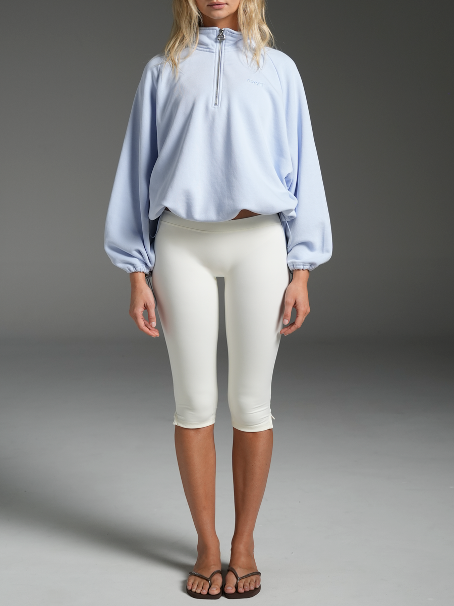 Quarter Zip Dust Blue