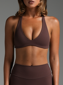 FLX V-Neck Halter Bra Oak