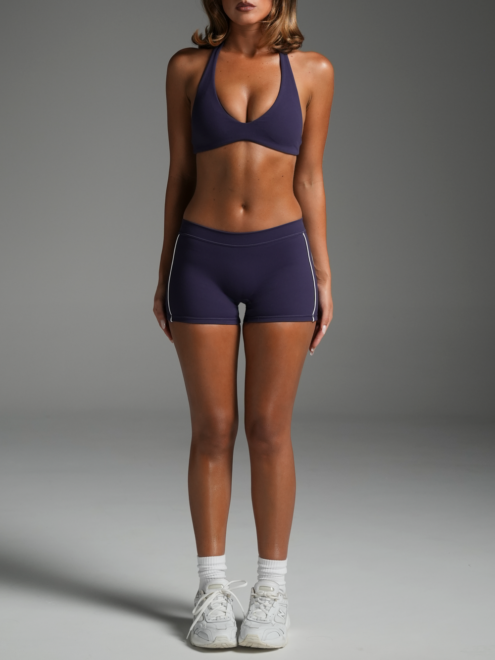 FLX Piping Micro Shorts Cobalt/White