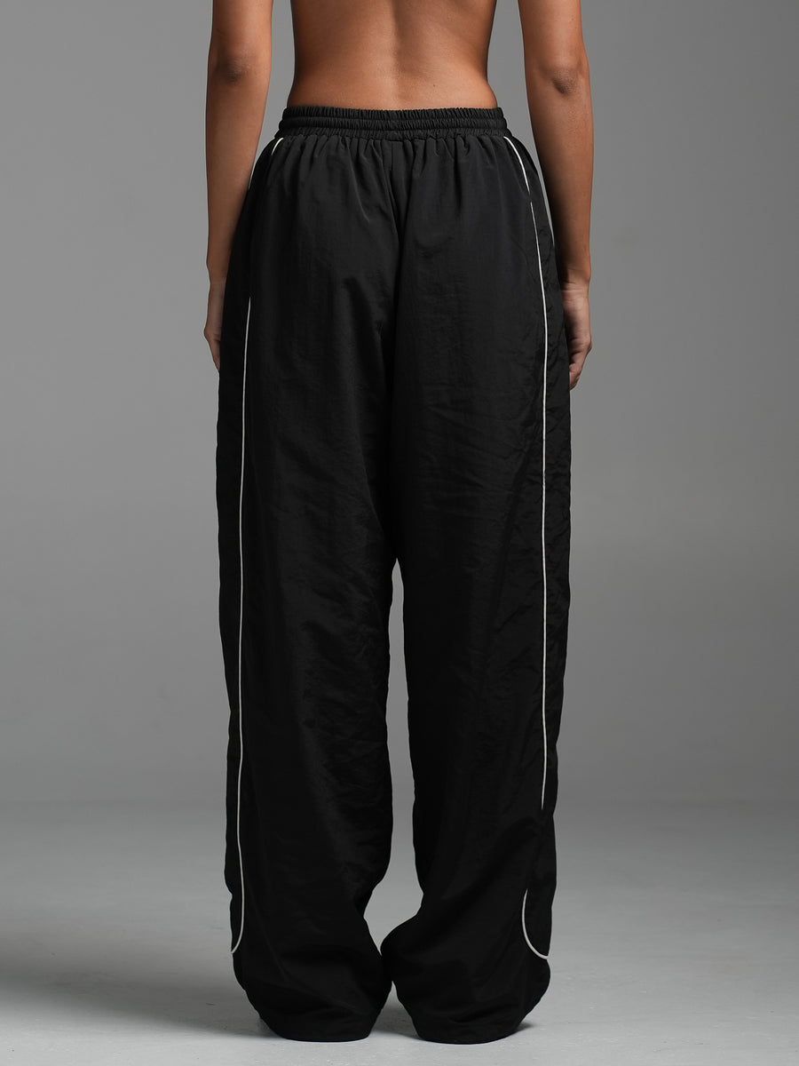 Oversized Track Pants Black