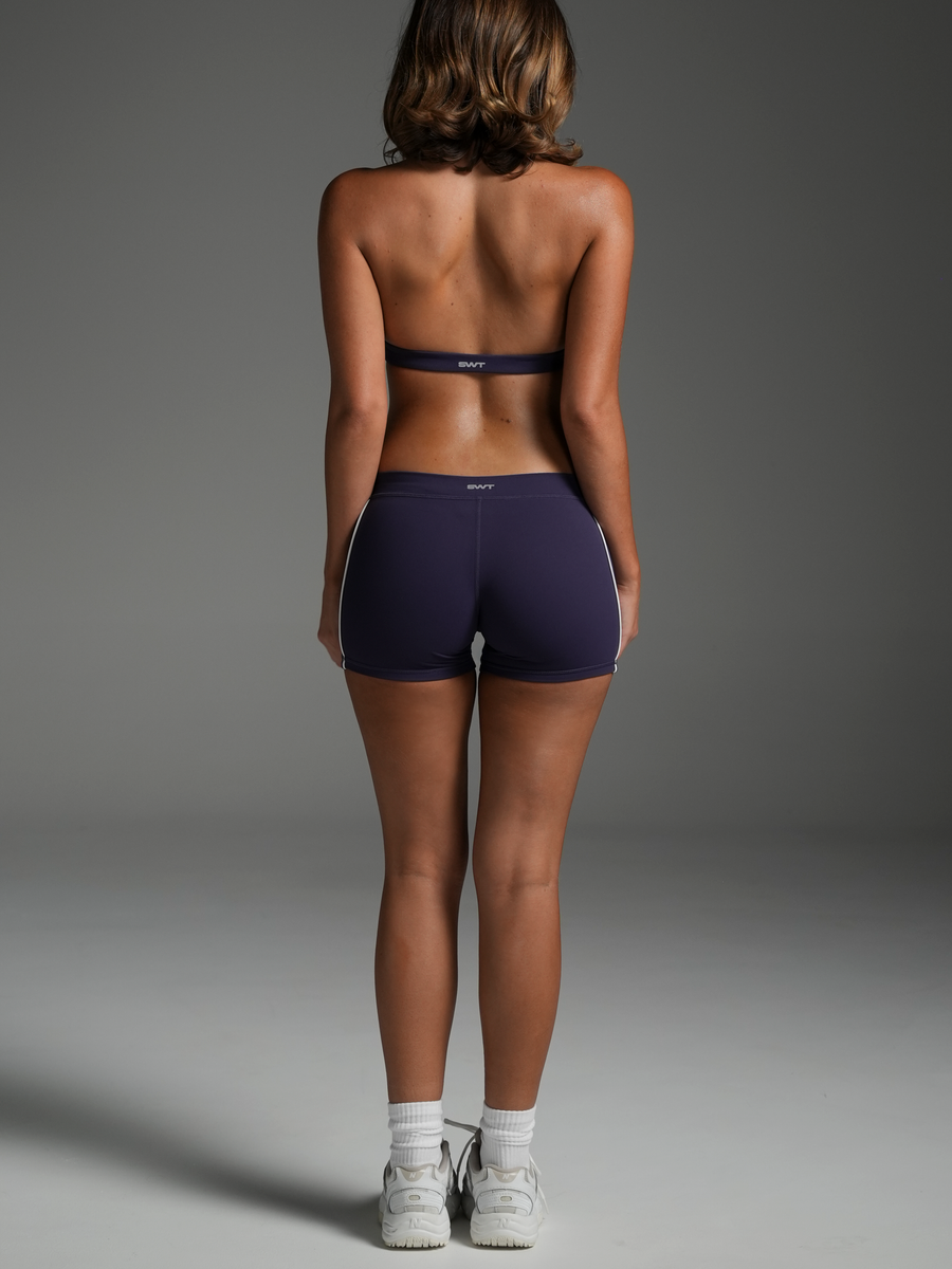 FLX Piping Micro Shorts Cobalt/White