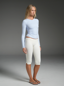 FLX Low Waist Capris Ivory