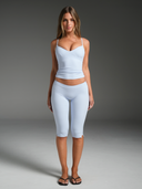FLX Low Waist Capris Dust Blue